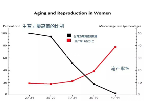 年齡越大流產的機率越高